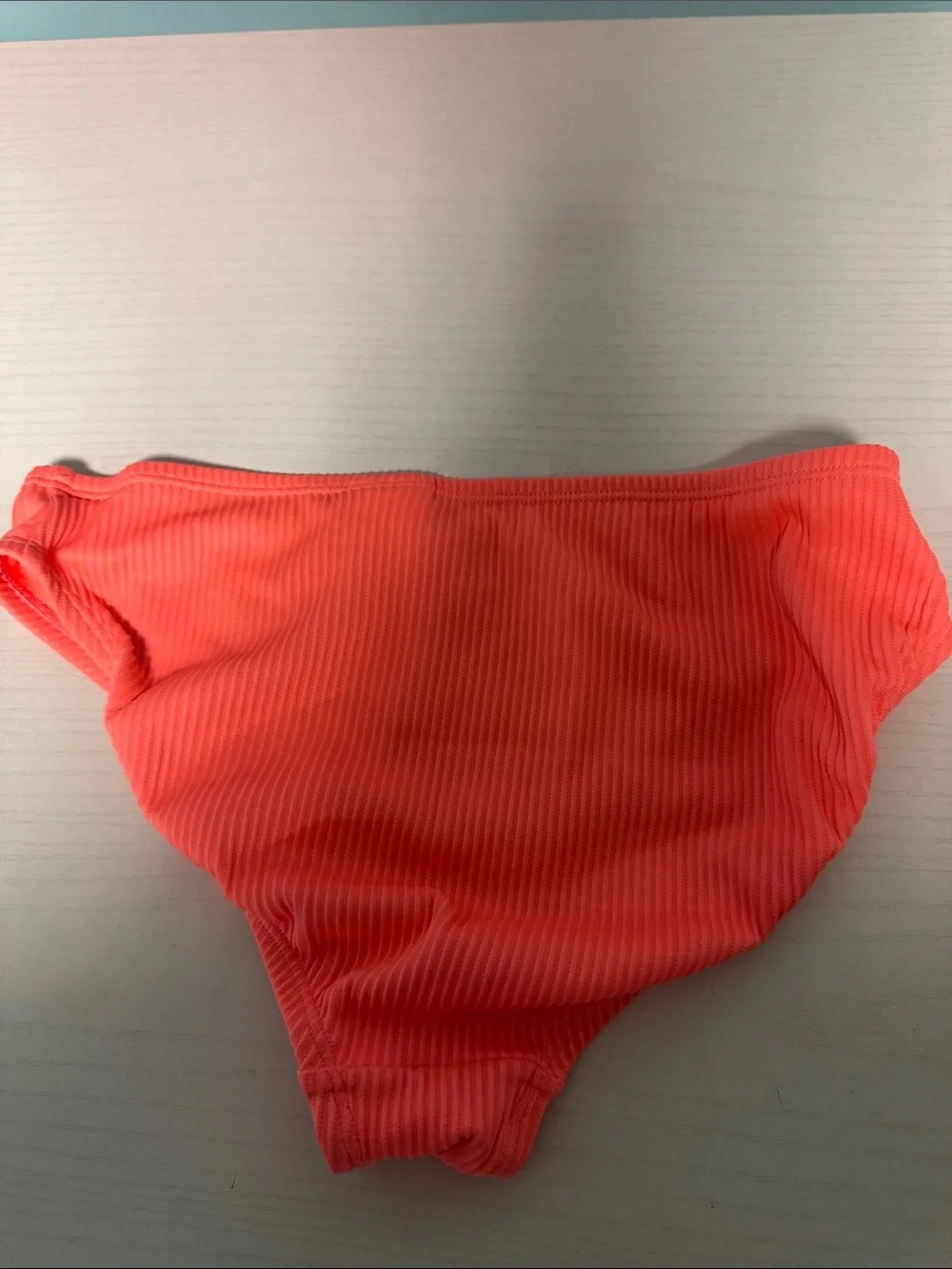 GAP Girls Neon Coral Ribbed Two-Piece Swim Set